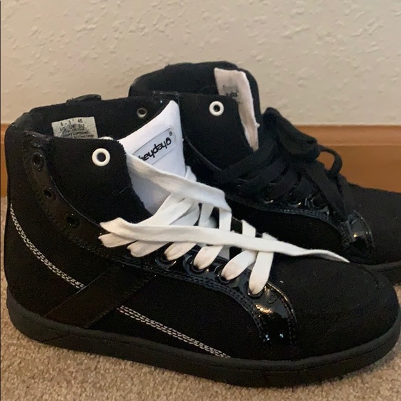 Heydey black and white high top sneakers - Picture 3 of 4